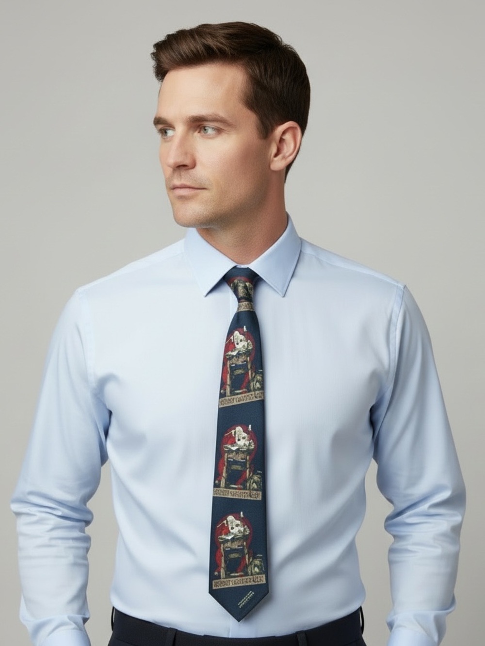 Norman Rockwell | 100% silk tie Christmas Saturday Evening Post